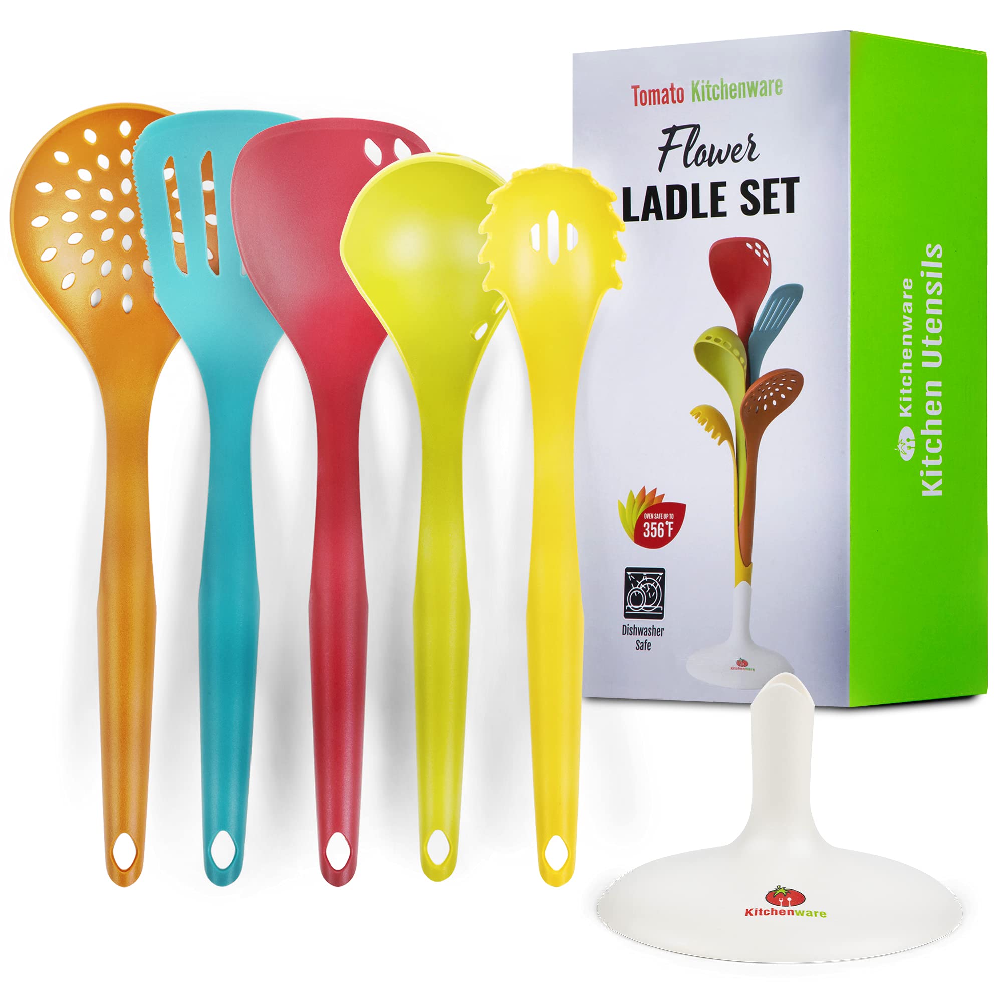 Tomato Kitchenware 6-Piece Nylon Kitchen Utensil Set Tools - Soup
